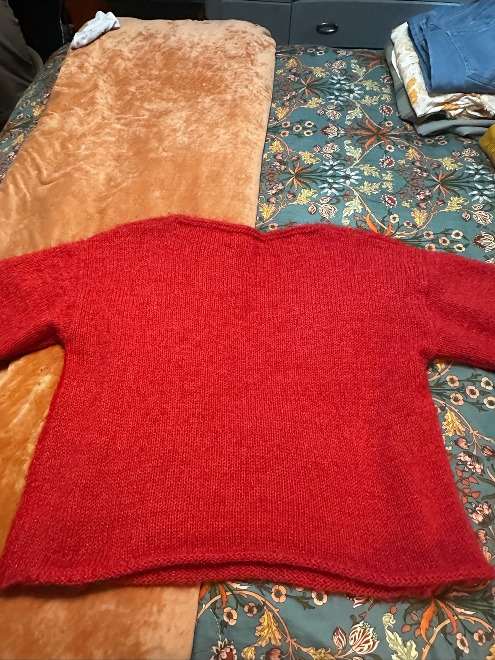 Classic Red Women's Knit Sweater